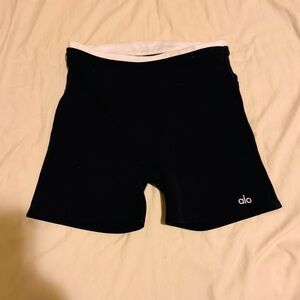 Alo Black and White Shorts